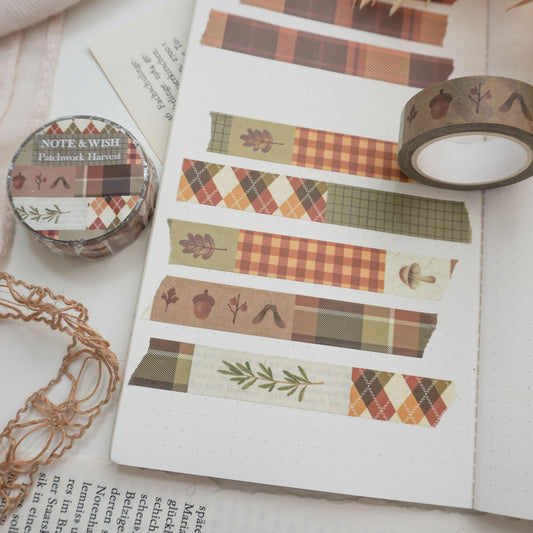 Patchwork Harvest, Autumn Washi Tape