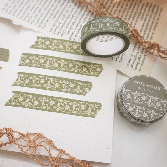 Front Room, Victorian Wallpaper Washi Tape