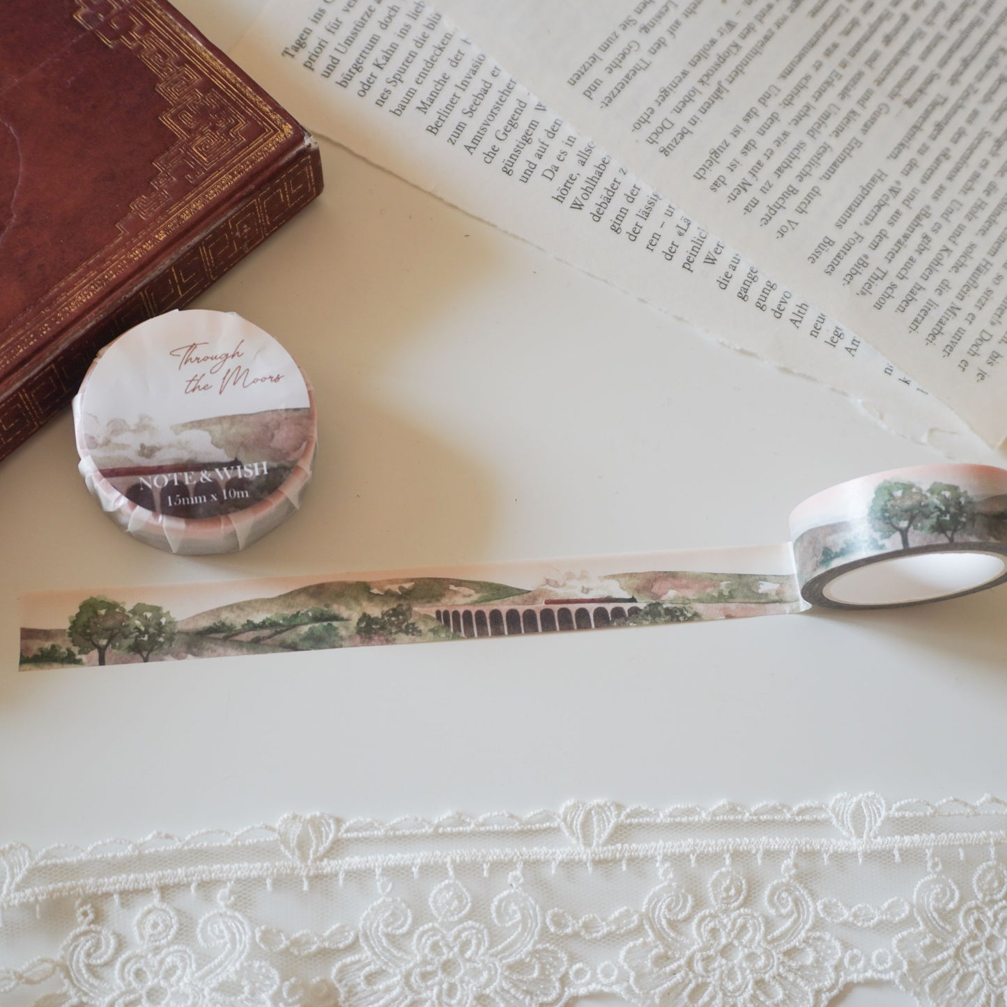 Through the Moors Washi Tape,  Note & Wish Washi