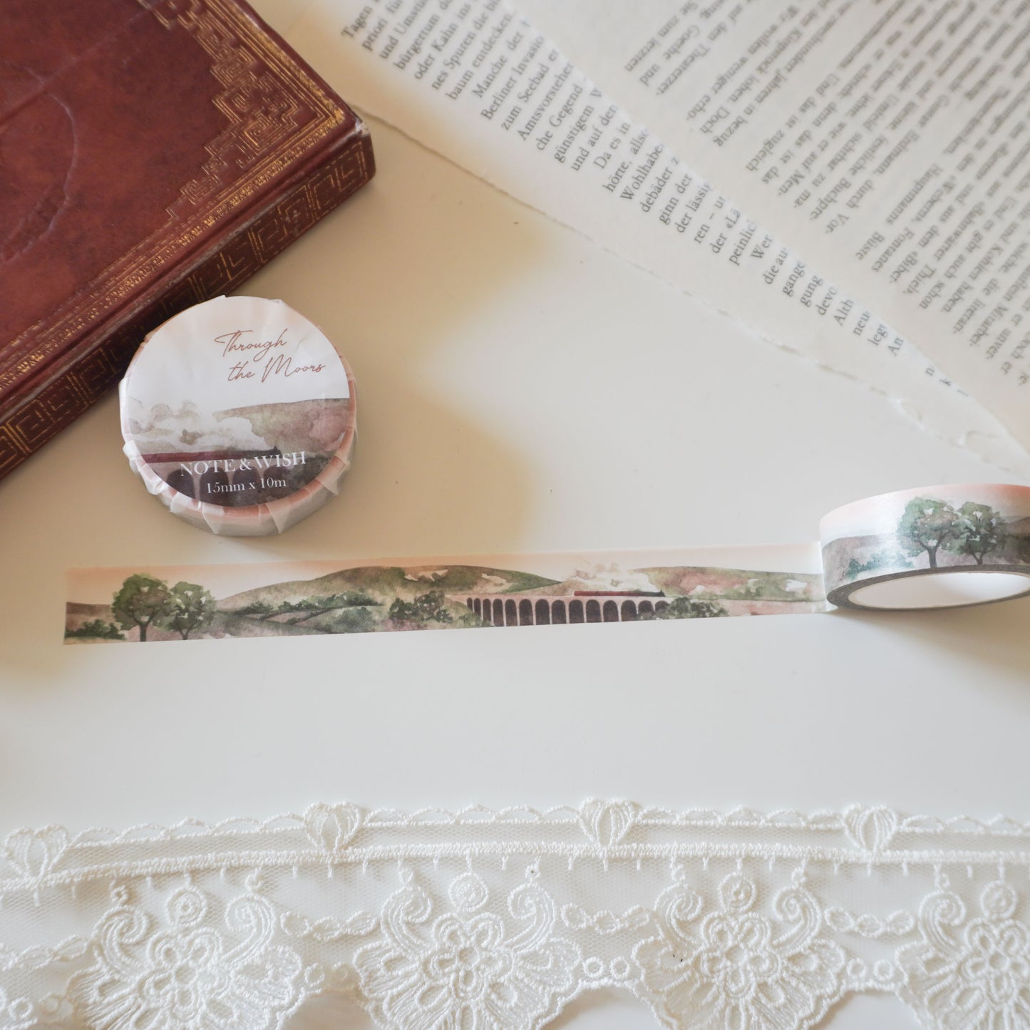 Through the Moors Washi Tape,  Note & Wish Washi