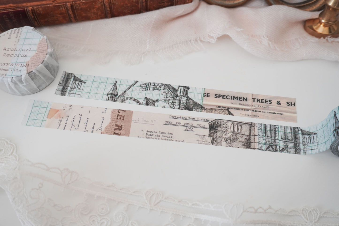 Archival Records Washi Tape, Note & Wish Washi