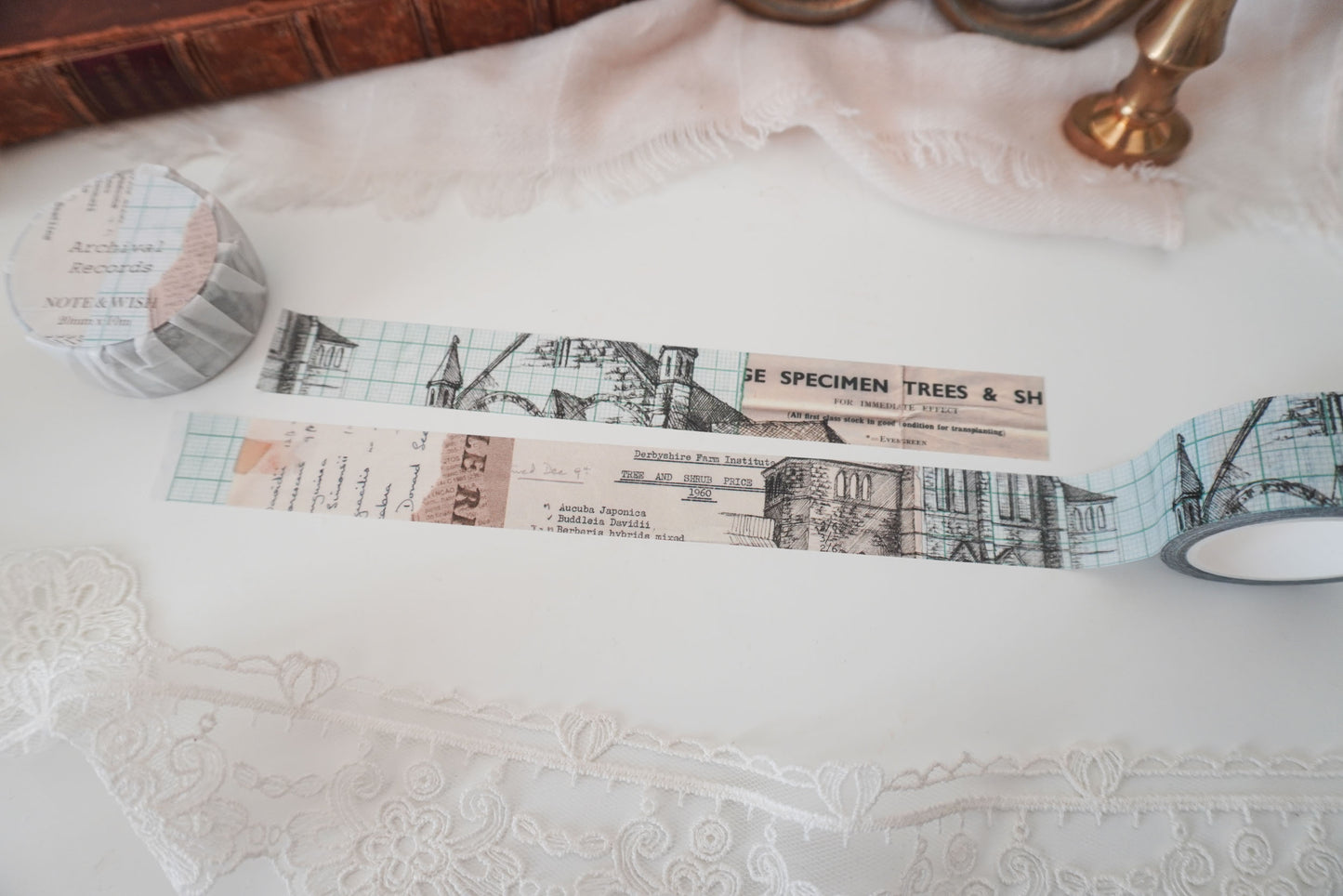 Archival Records Washi Tape, Note & Wish Washi