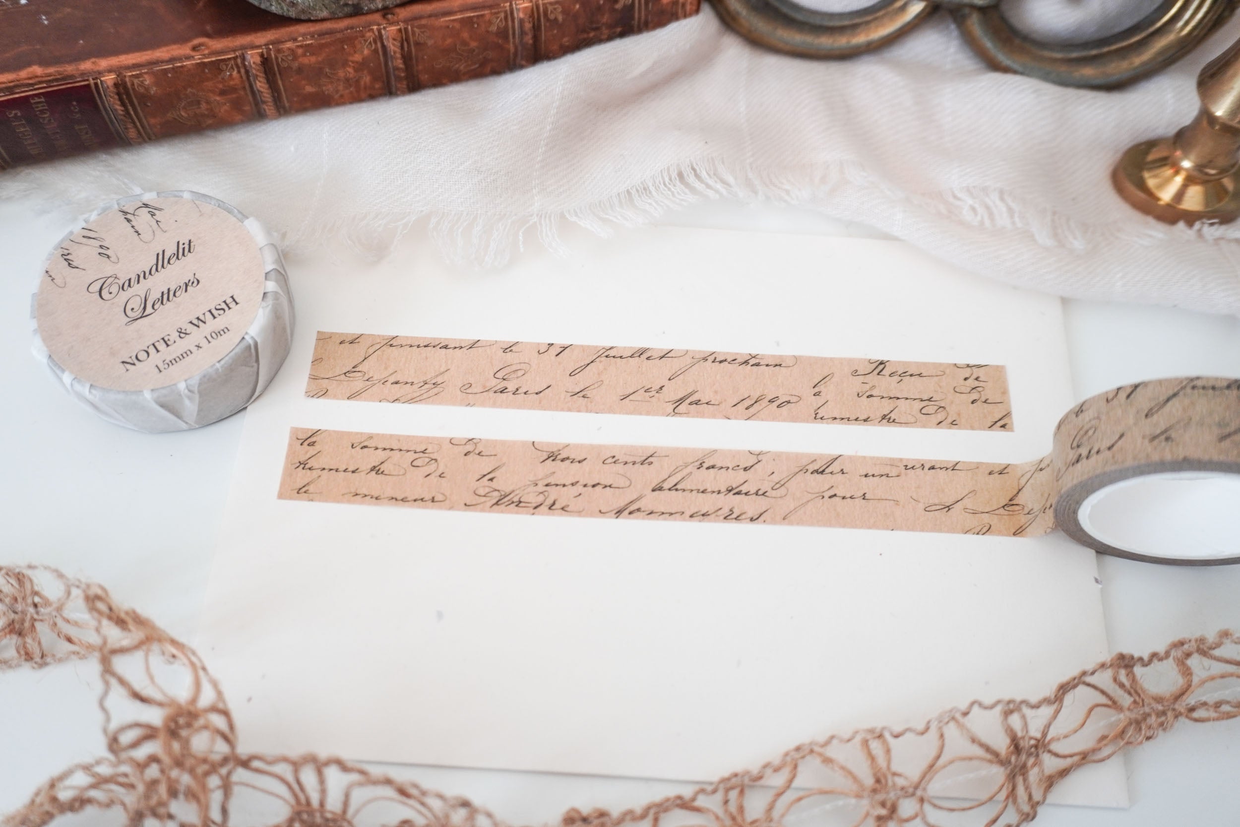 Candlelit Letters Washi Tape, Note & Wish Washi – Note And Wish