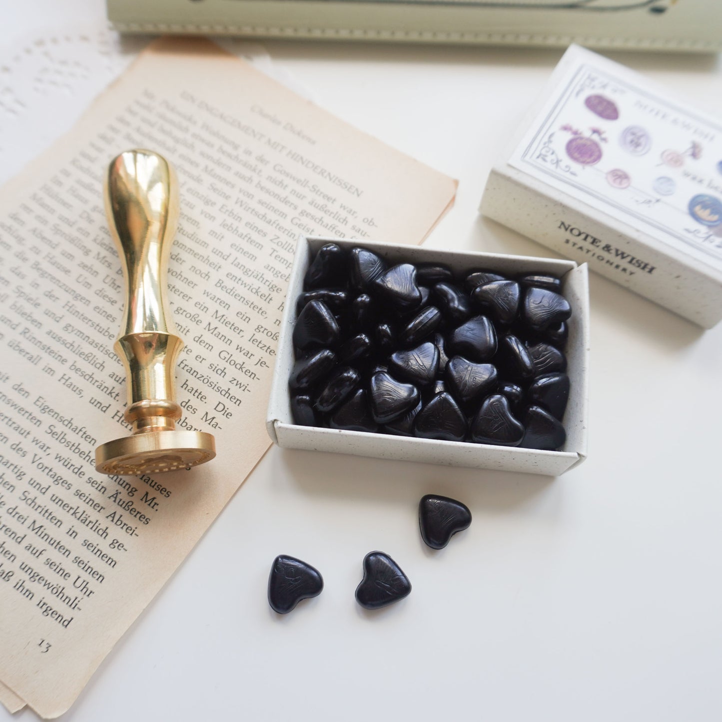 Black - Heart Shaped Wax