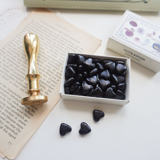 Black - Heart Shaped Wax