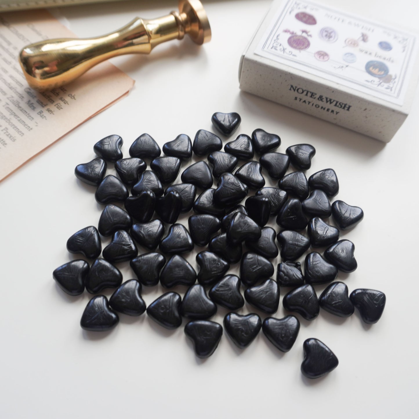 Black - Heart Shaped Wax