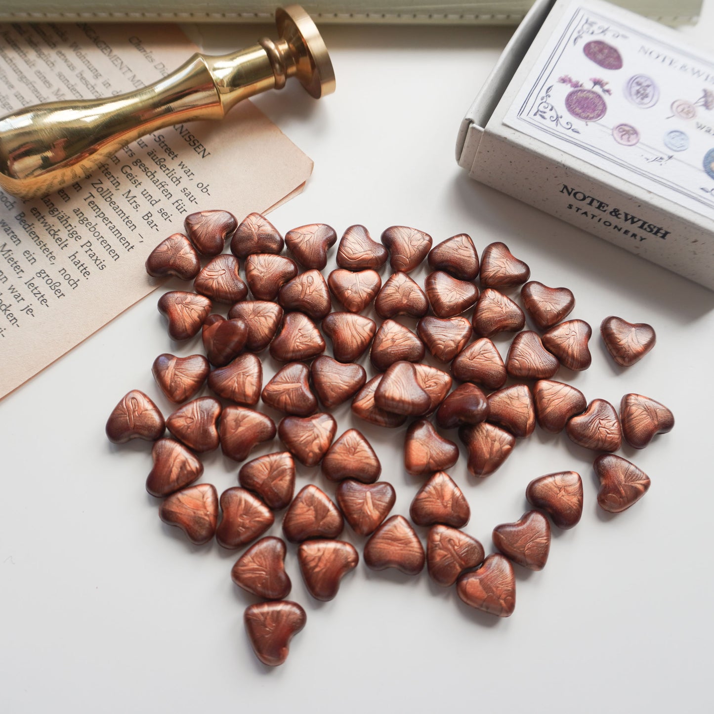 Bronze - Heart Shaped Wax