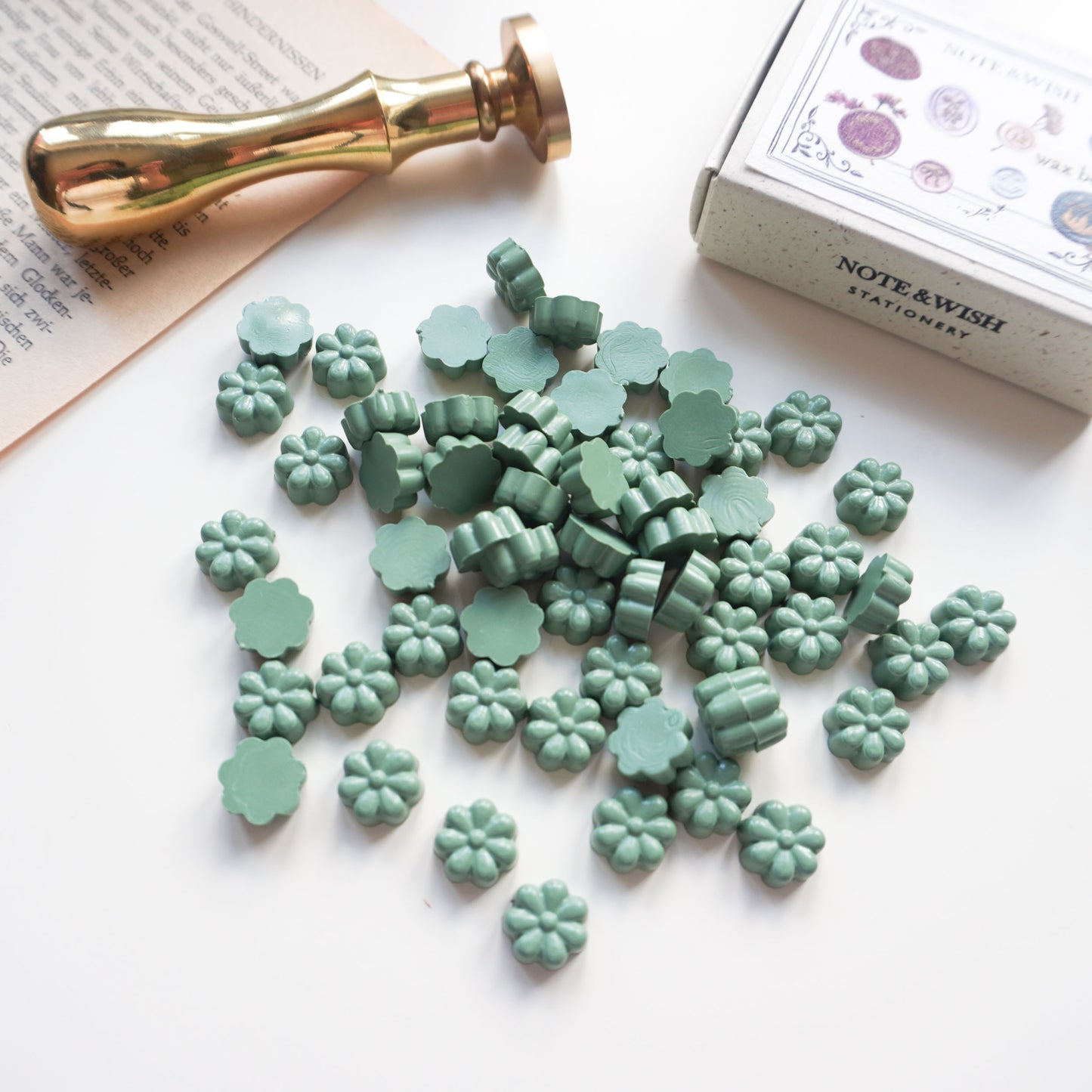 Green - Flower Shaped Wax