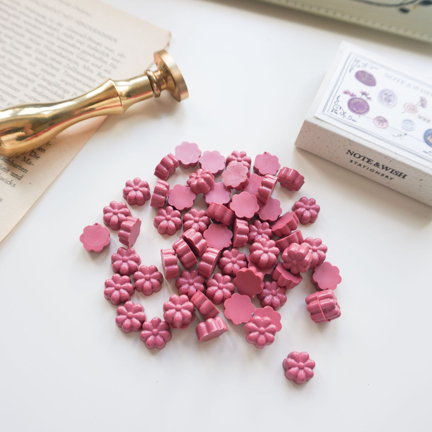 Pink - Flower Shaped Wax