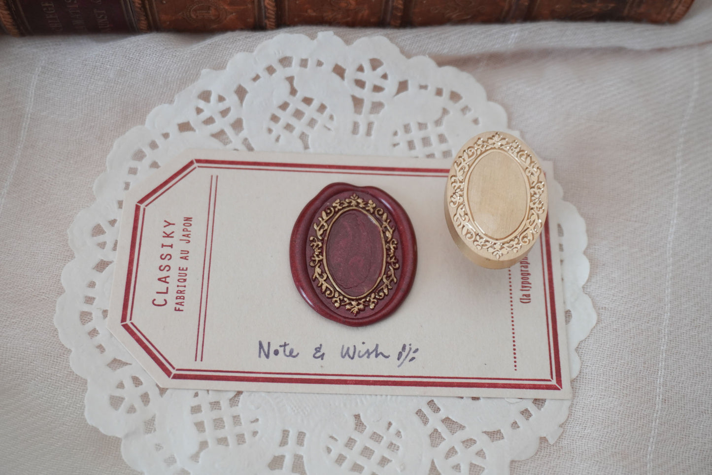 Ornate Frame Wax Seal Stamp, Note & Wish Original Seal Stamp