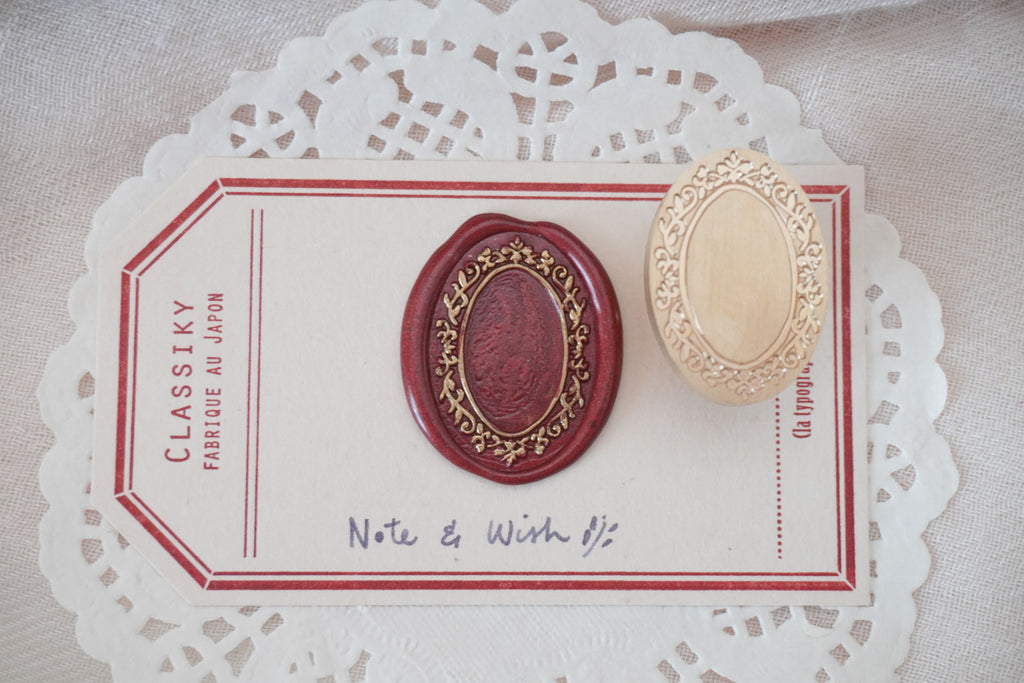 Ornate Frame Wax Seal Stamp, Note & Wish Original Seal Stamp