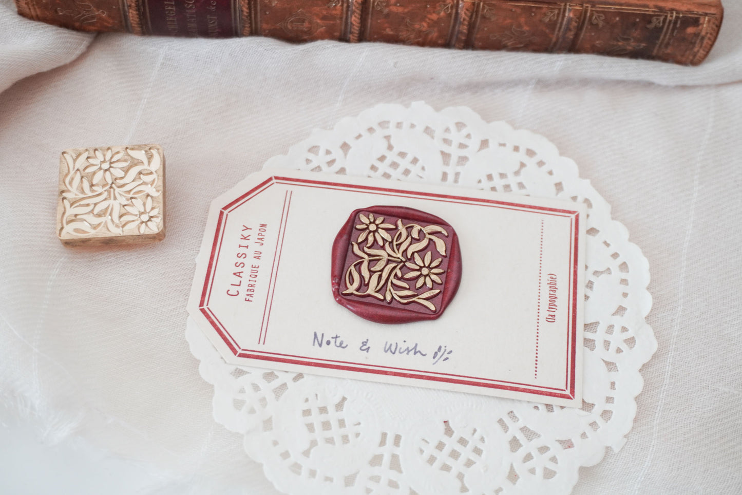 Wild Daisy Wax Seal Stamp, Note & Wish Original Seal Stamp
