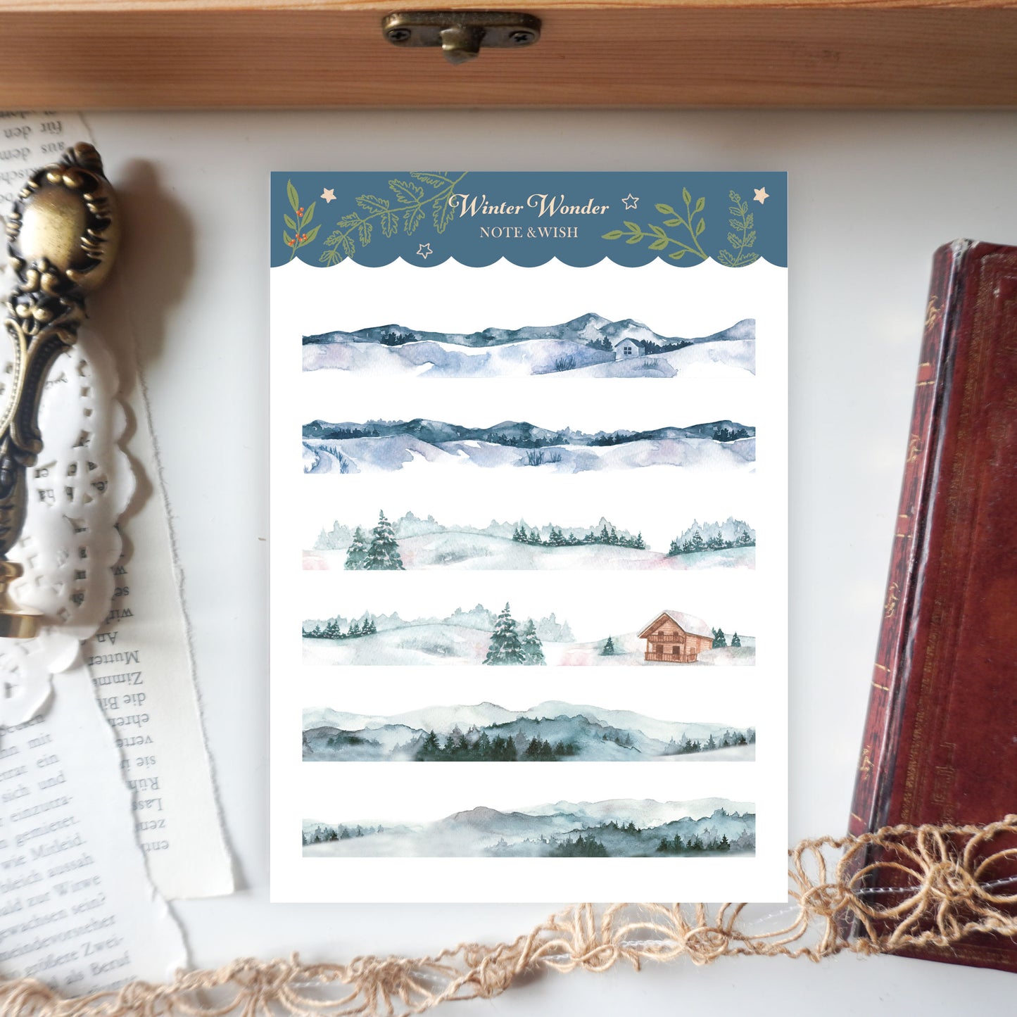 Winter Wonder - Winter Stickers - Washi Paper Stickers