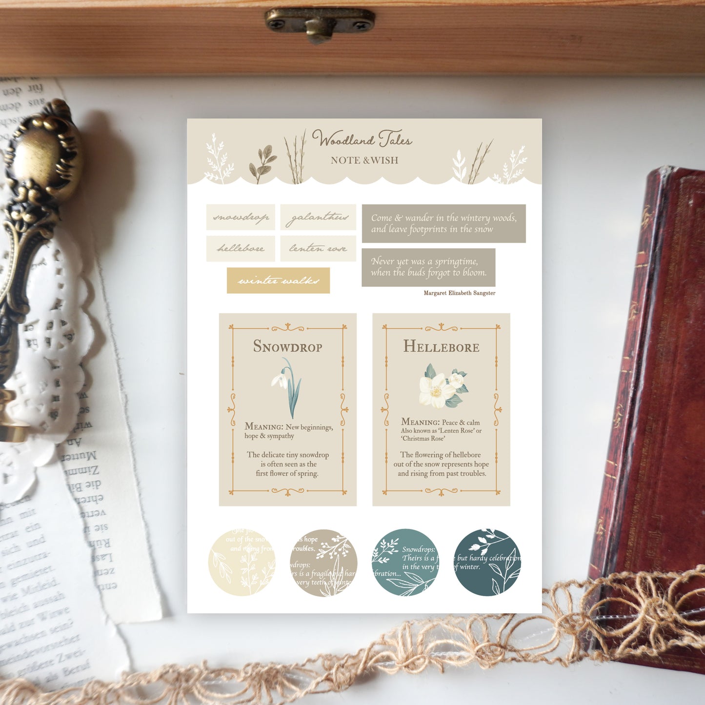 Woodland Tales Quotes - Washi Paper Stickers