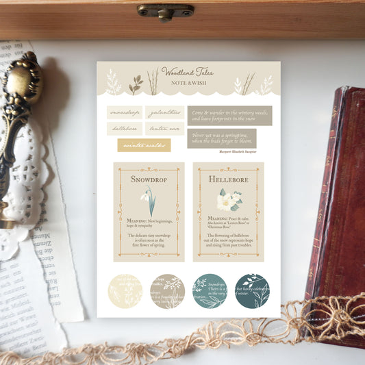 Woodland Tales Quotes - Washi Paper Stickers
