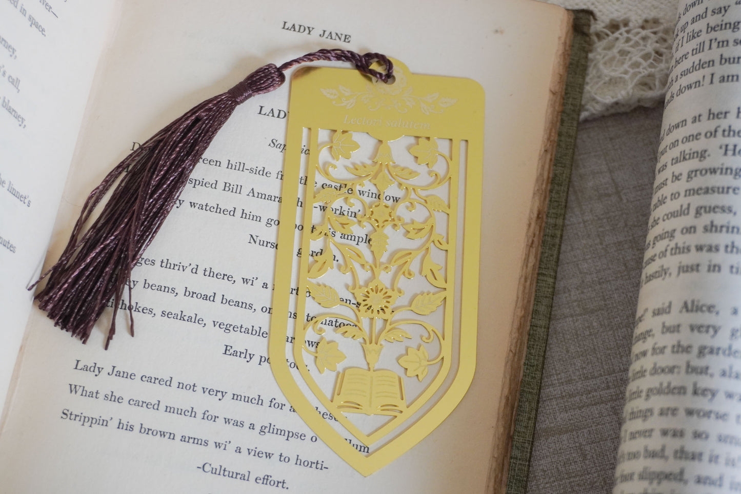 Brass Bookmark for Book Lovers - The Readers Bookmark
