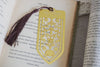 The Readers Brass Bookmark