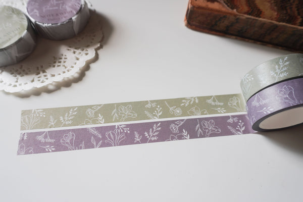 Sage Princess Lily Washi Tape, Note & Wish Washi