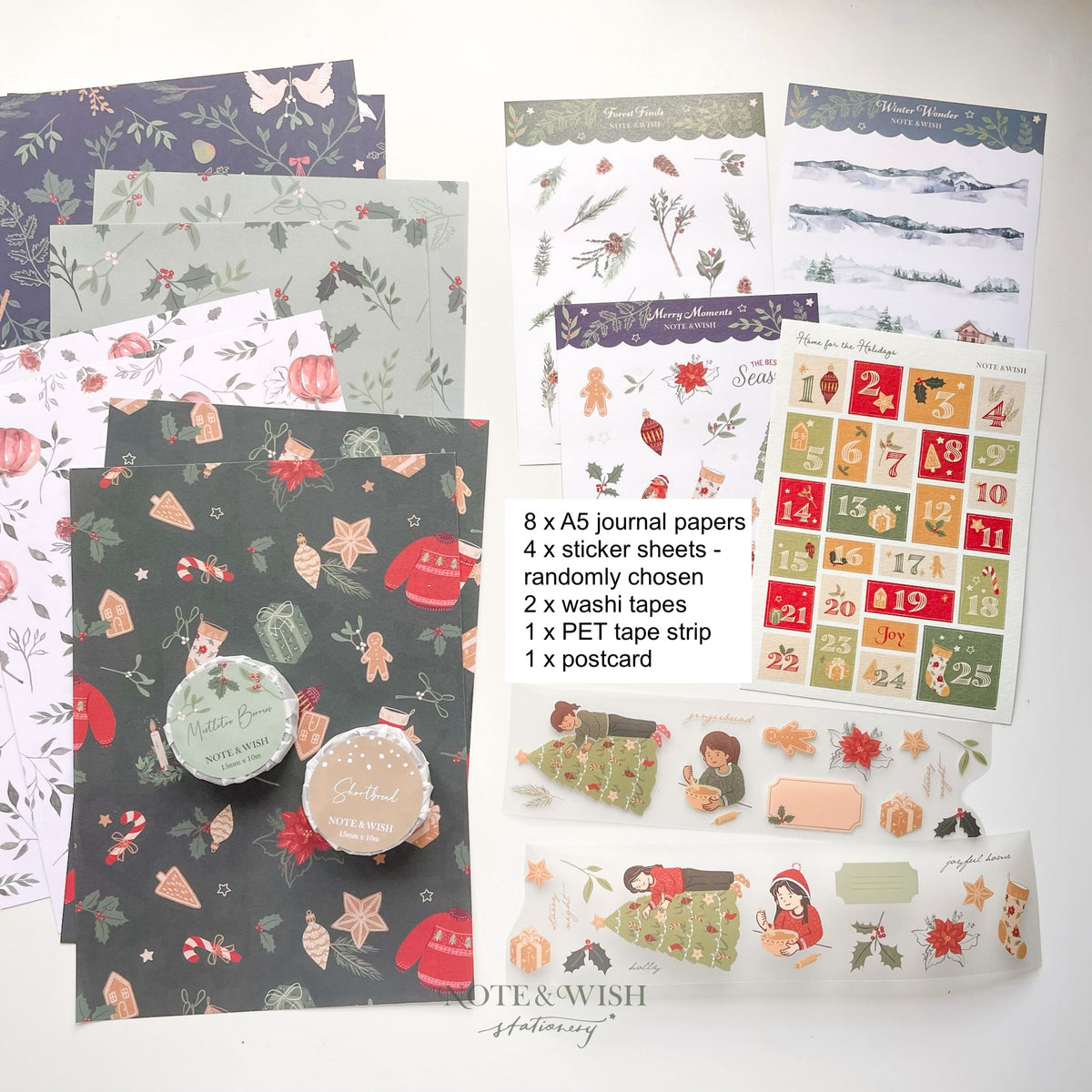 Festive Christmas Stationery Pack