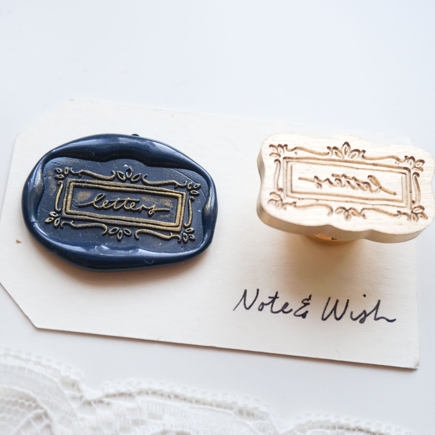 Letter Wax Seal Stamp, Vintage Letter Note & Wish Seal Stamp