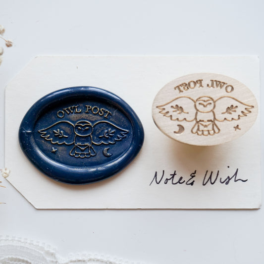 Owl Post Wax Seal Stamp, Note & Wish Original Seal Stamp