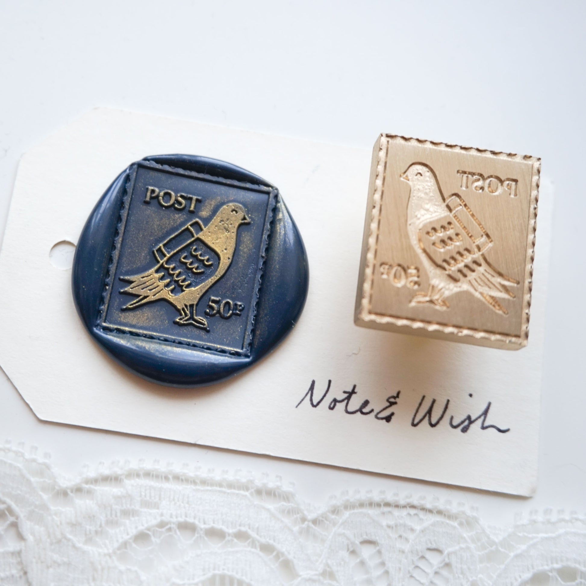 pigeon post wax seal stamp