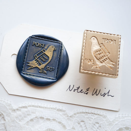 pigeon post wax seal stamp