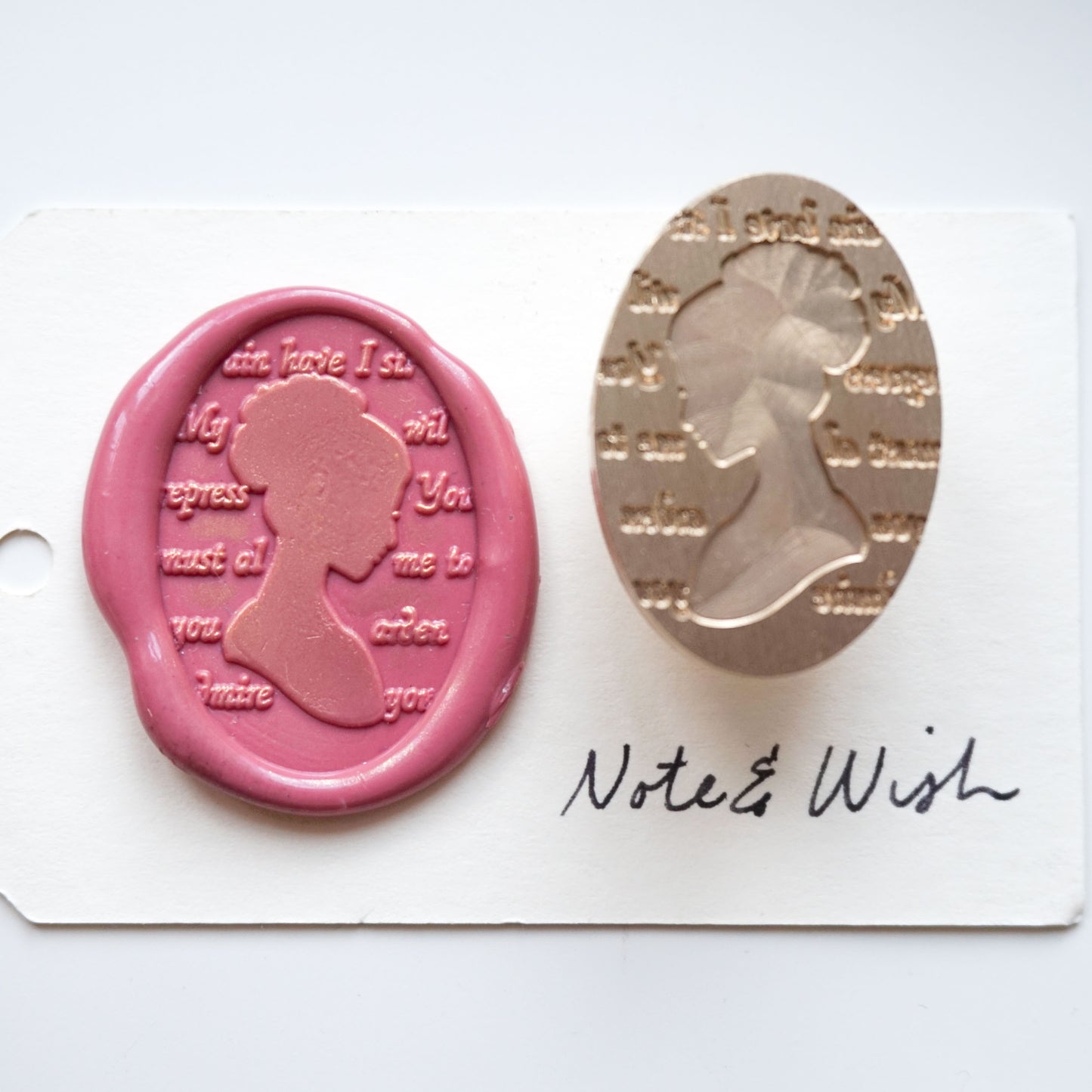 Elizabeth Cameo Wax Seal Stamp, Pride & Prejudice Note & Wish Seal Stamp