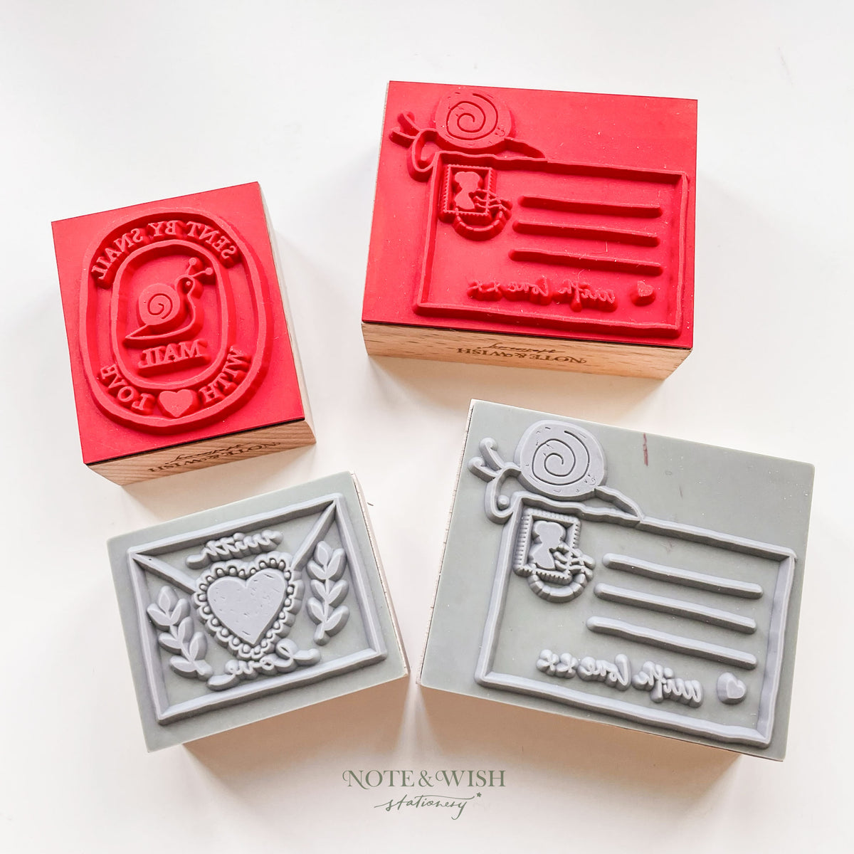 SECONDS - Snail Mail Rubber Stamps