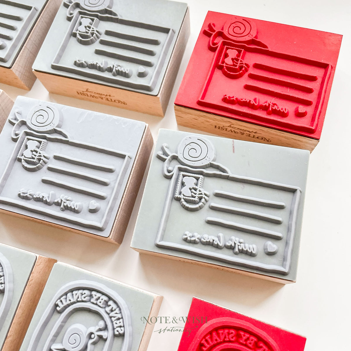SECONDS - Snail Mail Rubber Stamps
