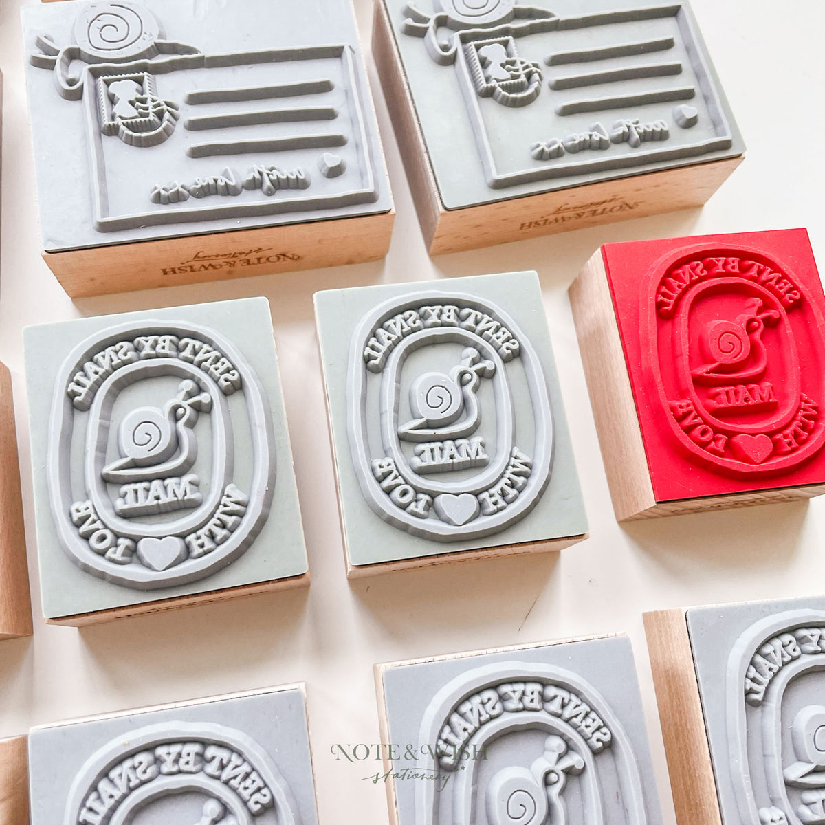 SECONDS - Snail Mail Rubber Stamps