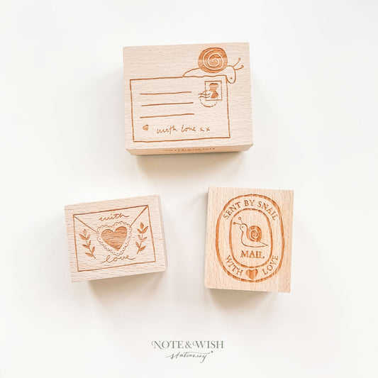 SECONDS - Snail Mail Rubber Stamps