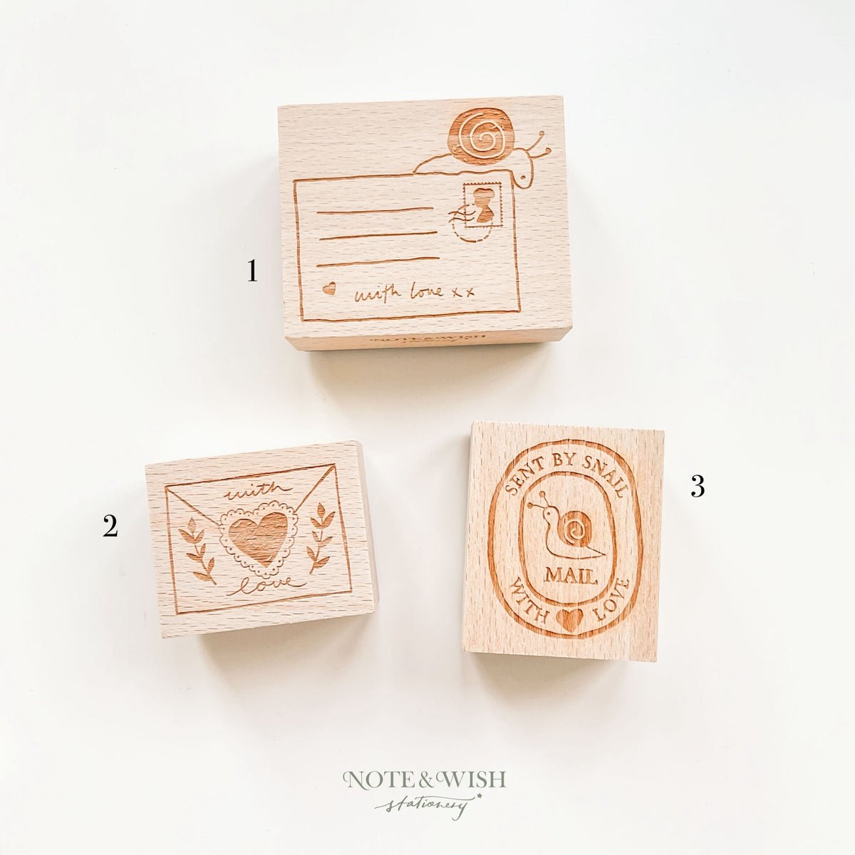 SECONDS - Snail Mail Rubber Stamps