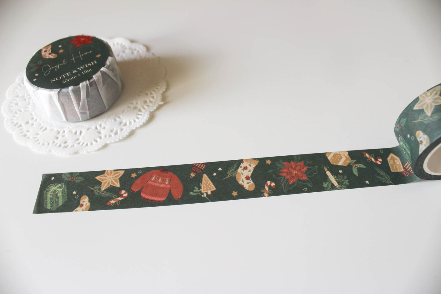 Joyful Home & Mistletoe Berries Washi Tape Set