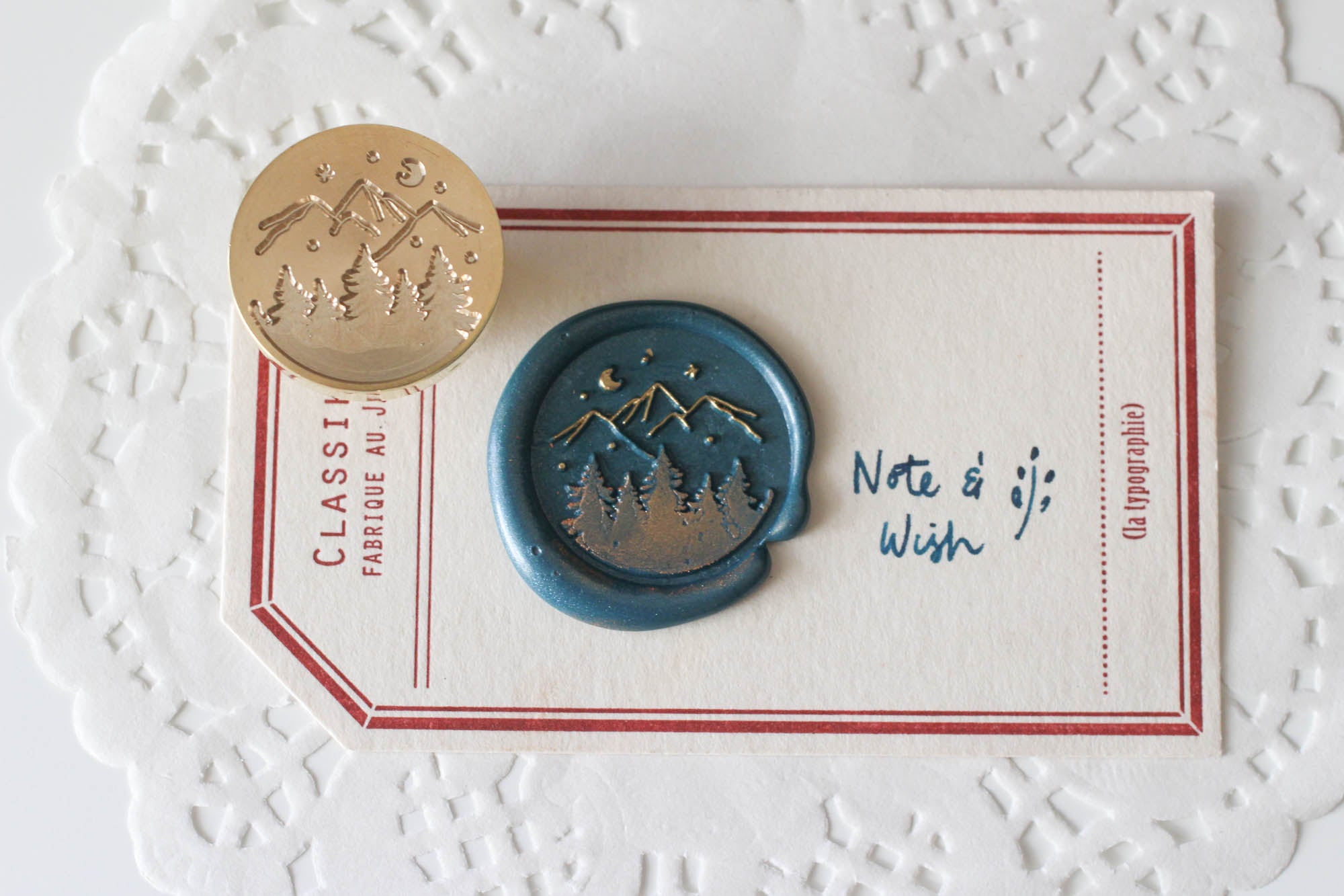 Washi Sticker Sealing Wax Style  Moon and Stars - Hedgehog Journals - NZ,  AU & US Delivery