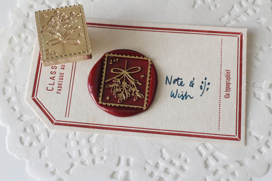 Mistletoe Wax Seal Stamp, Note & Wish Original Seal Stamp