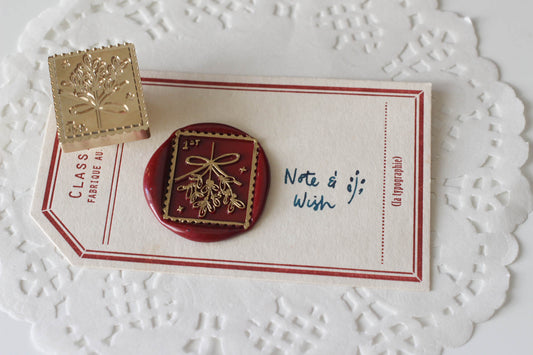 Mistletoe Wax Seal Stamp, Note & Wish Original Seal Stamp