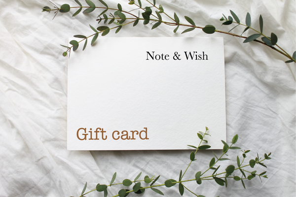 Note & Wish Gift Card