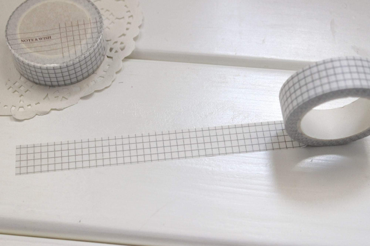Moss Grid Washi Tape, Note and Wish Washi Note And Wish