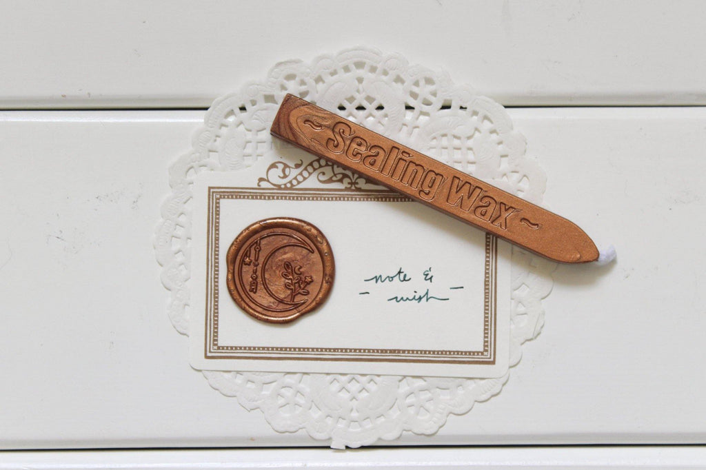 Gold, Silver Sealing Sealing Wax with Wick, Note & Wish Sealing Wax - Note And Wish 