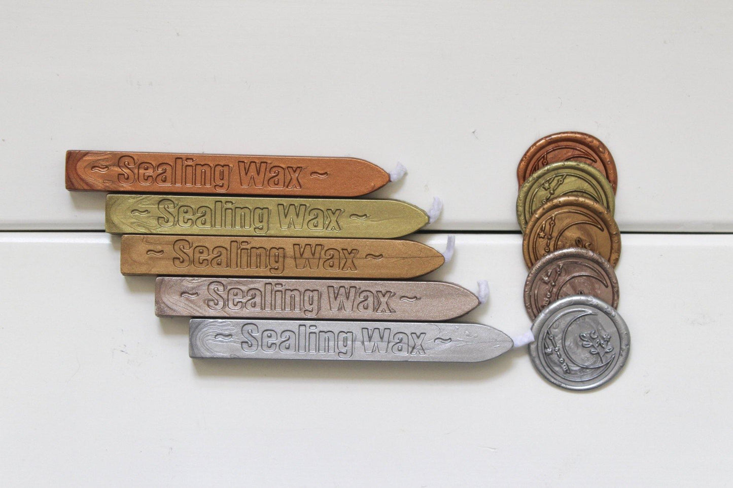 Gold, Silver Sealing Sealing Wax with Wick, Note & Wish Sealing Wax - Note And Wish 