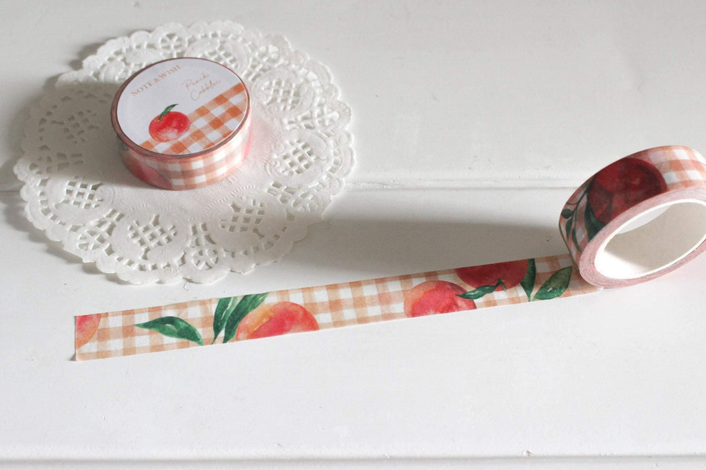 Peach Cobbler Washi Tape, Note & Wish Washi - Note And Wish 