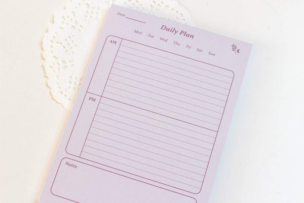 To do list, Weekly & Daily A6 Notepads - Note And Wish