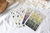 Pressed Flowers and Floral Postage Stamps Stickers, Note & Wish Stickers
