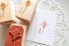 Skimmia Rubber Stamp, Note & Wish Rubber Stamp