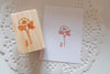 Rosa Rubber Stamp, Note & Wish Rubber Stamp