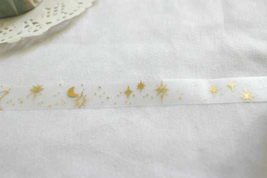 Night Shimmer Matt Transparent Gold Foil Tape