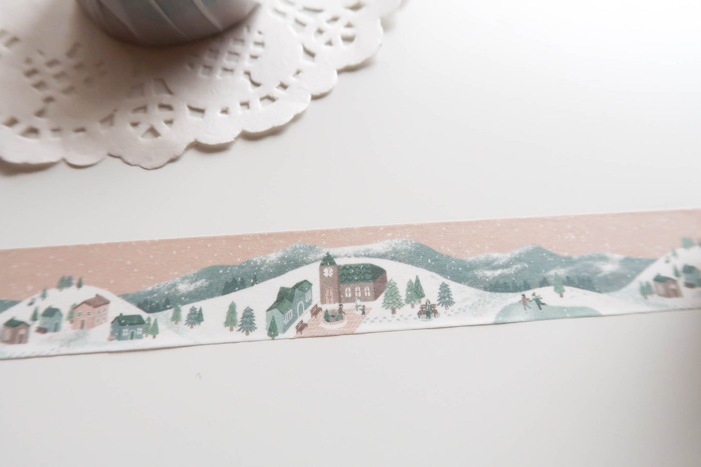 Snow Day and Winter Walk Washi Tape Set, Note & Wish Washi
